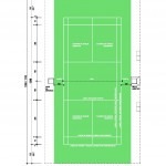 Construcción de pistas de Bádminton Dimensiones de pista de Bádminton