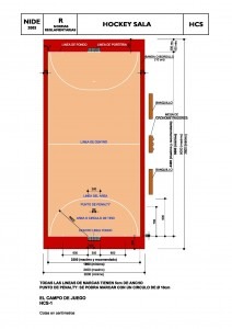 Dimensiones de pista de Hockey sala